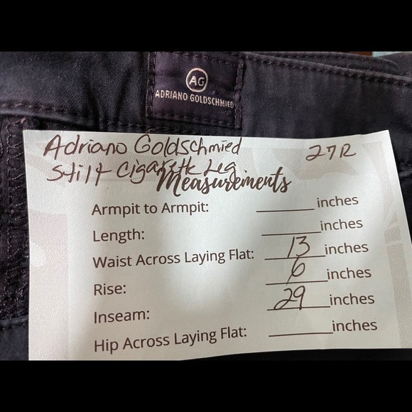 Adriano Goldschmied the stilt cigarette leg jean size 27 dark blue wash - Picture 11 of 12